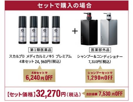 セット購入の場合