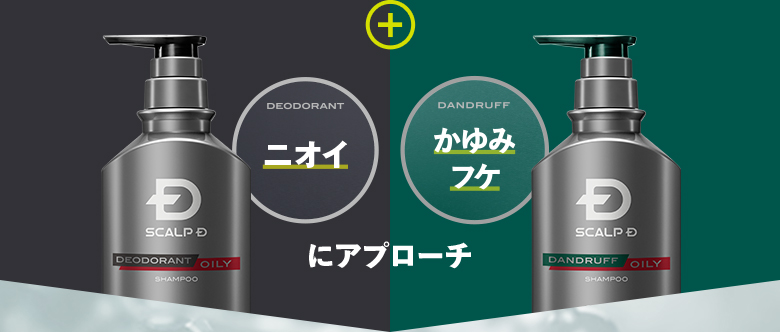 ニオイ、かゆみ、フケにアプローチ