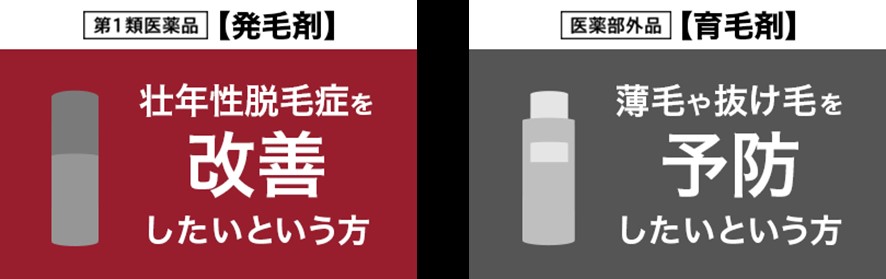 発毛剤と育毛剤の違い